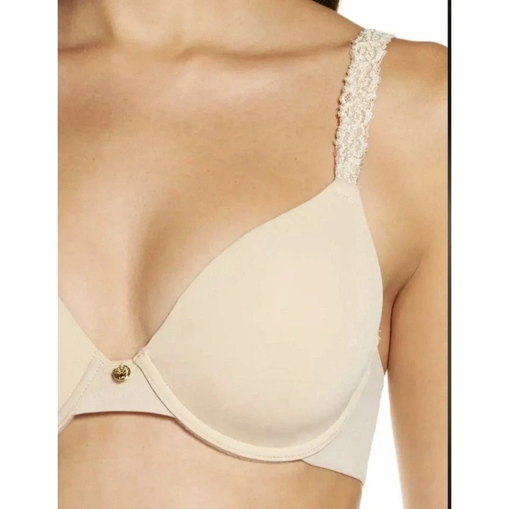 Natori Bra‎ 731080 Rose Dream Custom Coverage Underwire Nude US 34DDD UK 34E